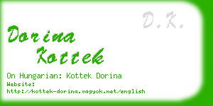 dorina kottek business card